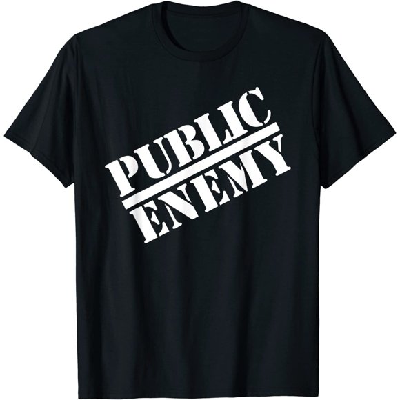Public Enemy T-Shirt en Coton pour Adulte avec Logo