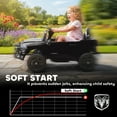 thumbnail image 5 of Qaba 12V Kids Ride on Car, Licensed Dodge RAM 3500 Ride on Toys for Toddlers with Dual Motors, Remote Control, Suspension, Bluetooth and Lights, Black, 5 of 9
