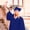 Blue, variant on Conairie Unisex Graduation Cap and Gown with Tassel Adult Set for High School and University Green 39