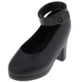 thumbnail image 1 of Zapatos BJD Zulema Sandalias de plástico para muñeca articulada 1/4 Negro, 1 of 5