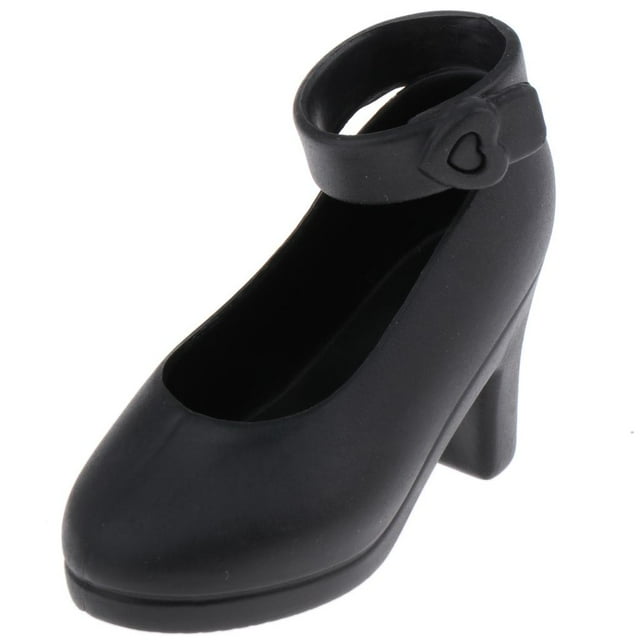 Zapatos BJD Zulema Sandalias de plástico para muñeca articulada 1/4 Negro