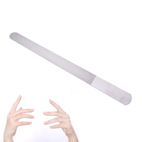 Huge Dual Sided Stainless Steel Metal Nail Art File Manicure Pedicure Tool