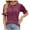 Wine, variant on Scyoekwg Womens Dressy Blouses Ladies Blouses Dressy Casual Womens Going Out Outfits Womens Summer Fashion Loose Comfy Clothes Short Sleeve Tops Trendy
