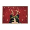 thumbnail image 2 of Tapete Navideño para Entrada | Tapete Grueso y Absorbente | Tapete Antimanchas | Poliéster | 60X40Cm | Multicolor | Diseños Festivos | Base Antideslizante | Uso Interior/Exterior | Fácil Mantenimient, 2 of 6