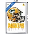 thumbnail image 3 of NFL Green Bay Packers - Drip Helmet 20 Wall Poster, 22.375" x 34", Framed, 3 of 3