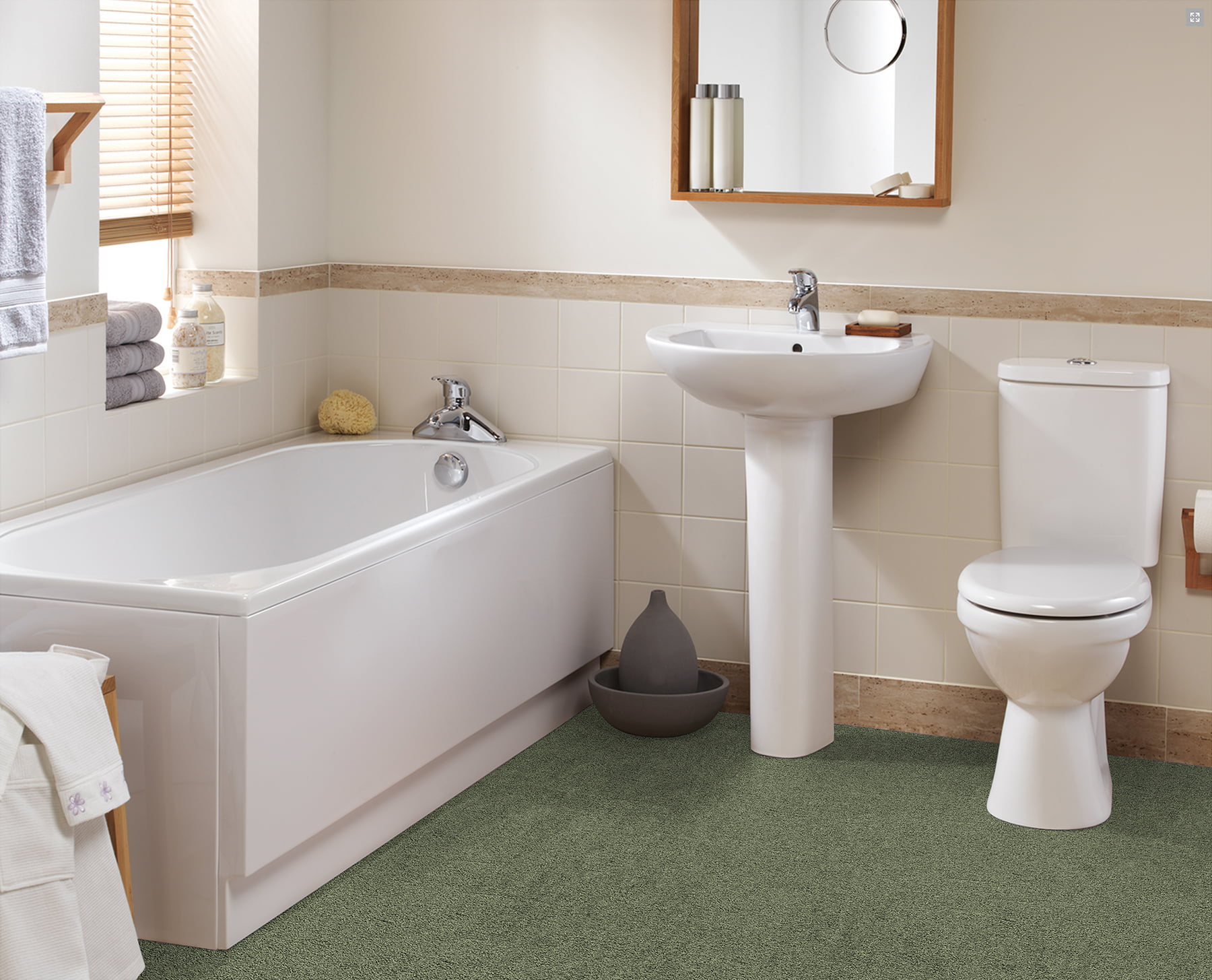 Garland Rug Room Size 5 Ft X 6 Washable Bathroom Carpet Deep Fern Com - Best Bath Mat For Carpeted Bathroom