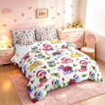thumbnail image 2 of Manfei Festive Dinosaur Wildlife 7pcs Queen Bedding,Traditional Santa Hat Bedding Comforter Set Queen,Green White,Christmas Reversible, 2 of 6