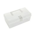 thumbnail image 1 of maskred Transparent Organizer Mask Container Household Handle Storage Storing Package Packaging Storing Accessories Rectangle, 1 of 6
