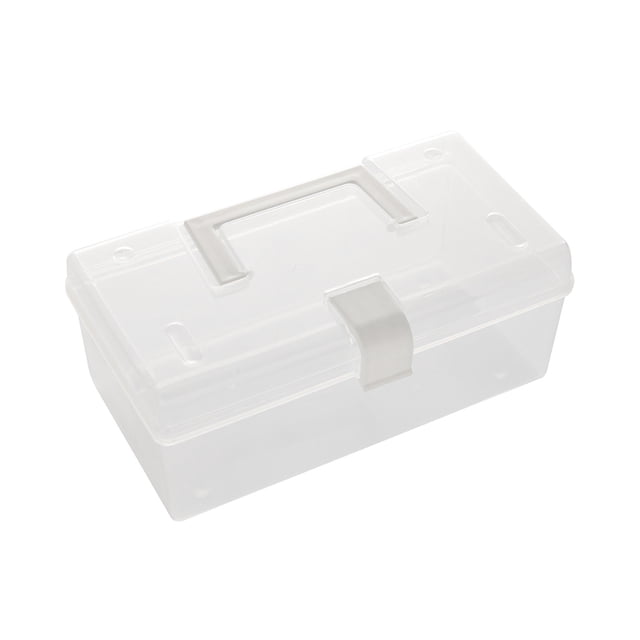 Guardoinrt Transparent Organizer Container Clear Jewellery Storage Cosmetics Package Accessories Case Dust-proof Rectangle Large