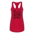 thumbnail image 1 of Love Never Fails Racerback Tank Women -Image by Shutterstock, Female x-Small, 1 of 4
