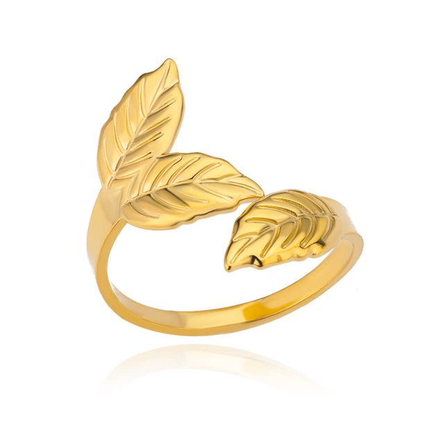 Anillos abiertos geométricos ahuecados de acero inoxidable para mujer, 48 estilos, Color dorado, regalo de joyería de dedo para niña, envío gratis