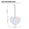 thumbnail image 2 of Car Fragrance Piece Four Pieces Of Fresh Air Lavender Smell Contains Lanyard Plastic Film Wrapped For The Bathroom Bed In The Car Room Cancer Awareness Ribbon Pattern - Soft Multicolor Heart Shape, 2 of 8