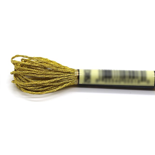 Yuarrent Hilo de cableado de punto de cruz, fibra de poliéster hecha a mano, no es fácil de desvanecer, línea de bordado, cadena de lingotes, Artesanía OroE3852 Yuarrent HA059818-06