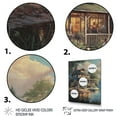 thumbnail image 3 of Designart "Summer Vaccation At The Cottage I" Cottage Landscape Canvas Print, 3 of 5