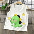 thumbnail image 2 of Taqqpue Baby Toddler Boys Tank Tops Kids Cotton Cartoon Print Sleeveless Vest Summer Sports Tees Unisex T-Shirt Fashion Daily Playwear Tshirt Tops 0-6Y, 2 of 3