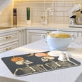 thumbnail image 6 of Yayeee Dish Drying Mat for Kitchen Counter 16"x18" Microfiber Absorbent Pad, Halloween Skeletons, 6 of 7