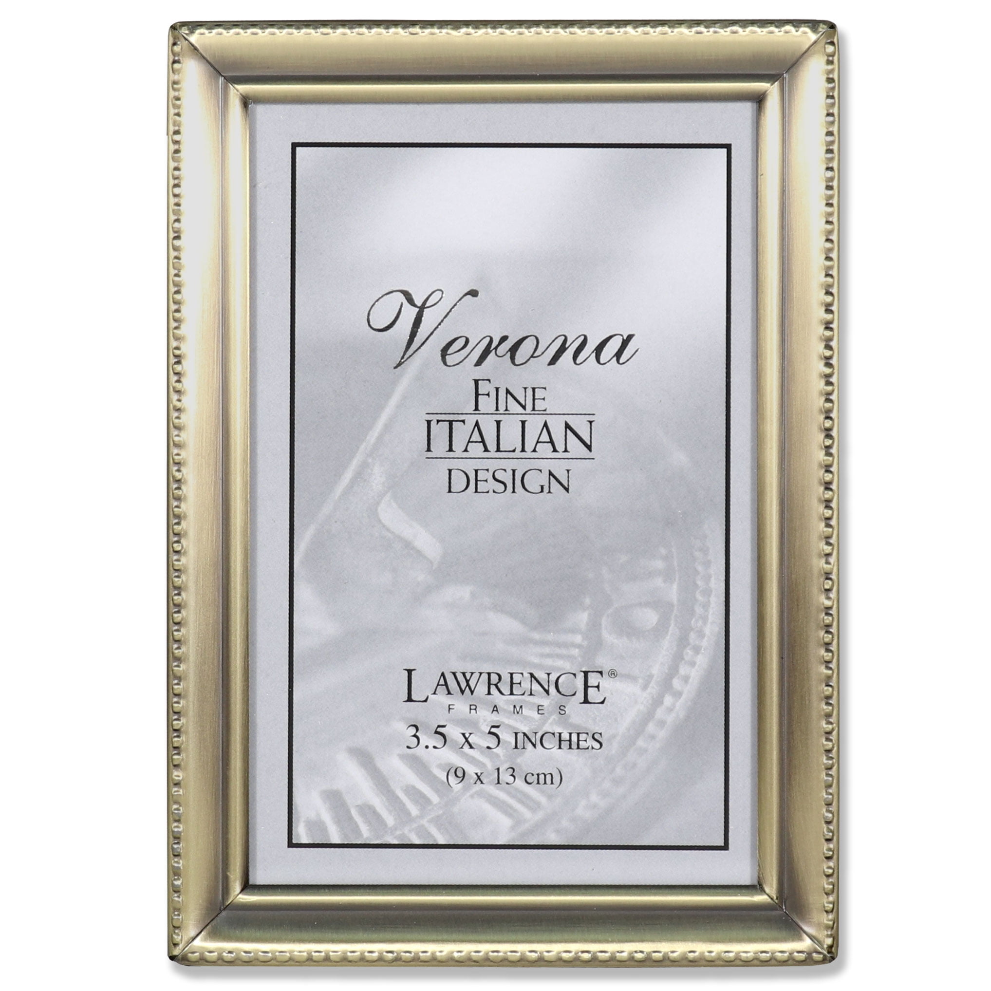 Lawrence Frames Antique Gold Bead 3.5x5 Picture Frame