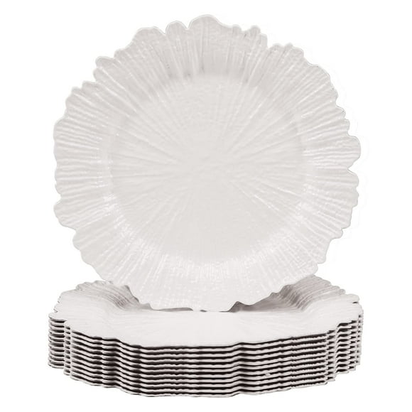 Placas de carga MAONAME Reef de plástico blanco, paquete de 12 unidades, 33 cm