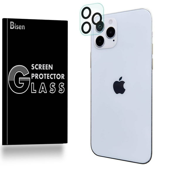 [2-Pack] For Rear Camera Lens of iPhone 12 Pro Max (2020) [BISEN] Tempered Glass Screen Protector, Anti-Scratch, Anti-Shock, Shatterproof, Bubble Free