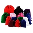 thumbnail image 2 of Bolsa de terciopelo con cordón para joyería, bolsas de franela negra para Perfume, bolsas de regalo para decoración de Navidad, 5x7, 7x9, 9x12, 13x18, 15x20, 17x23cm, 50 unidades, 2 of 4