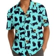 thumbnail image 5 of Funny Black Cat Hawaiian Shirts for Men Casual Vintage Men Hawaiian Shirt for Men Hawaiian Shirts Short Sleeve, 5 of 7