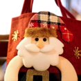 thumbnail image 5 of Bolsa de regalo con adornos navideños, Papá Noel, muñeco de nieve, cervatillo, bolsa de regalo para niños, bolsa de dulces, bolsa de mano navideña, 5 of 5