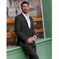thumbnail image 4 of COOFANDY Men's 2 Piece Suit Slim Fit Suits for Men Two Button Blazer Formal Business Jacket Suit for Wedding Prom Dinner, 4 of 6