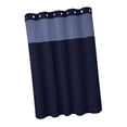 thumbnail image 4 of Cortina de ducha resistente y multifuncional, accesorio de baño para hotel, poliéster. Azul marino, 4 of 9