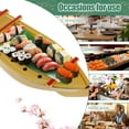 thumbnail image 3 of AEVXKHI Plastic Sushi Boat Serving Plate, Decorative Detachable Sushi Serving Platter for Home Kitchen Restaurant Buffet Party, 3 of 11