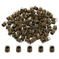 thumbnail image 1 of Unique Bargains Cord End Caps, 100Pcs 6x9mm Metal Spring Coil End Tips Crimp Terminators Caps Bronze Tone, 1 of 5