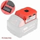thumbnail image 1 of USB Charger Battery Adapter 18V Power With LED For Milwaukee 49-24-2371 M18, 1 of 5