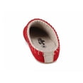thumbnail image 5 of Tuffeln® Women Felt Slippers with Arch Support «Auszeit», red checkered, 5 of 8