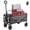 220 lbs Gray, variant on SHOUFTW Foldable Wagon Cart with Wheels, 330 lbs Capacity, Portable Utility Cart with Adjustable Handle for Camping, Garden, Shopping, Sports, Black