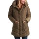 thumbnail image 1 of Chaqueta acolchada Steve Madden, larga y pesada, color oliva para mujer, 1 of 7