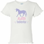 Personalized She Believes Ruffled Tee