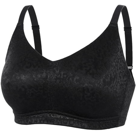 

DELIMIRA Women s Full Coverage Wirefree Unlined Lift Comfort Plus Size Bra