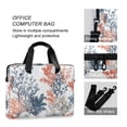 thumbnail image 4 of FORMRS 16" Laptop Bag Carrying Sleeve Case with Handle Travel Shoulder Briefcase, White Sea Plants, 4 of 8