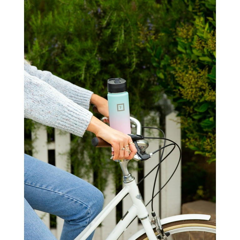 IRON °FLASK Camping Hiking Hydration Flask, Wide Mouth, Straw