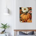 ALEPADNF Fall Pumpkin Canvas Wall Art Orange Autumn Harvest Pictures