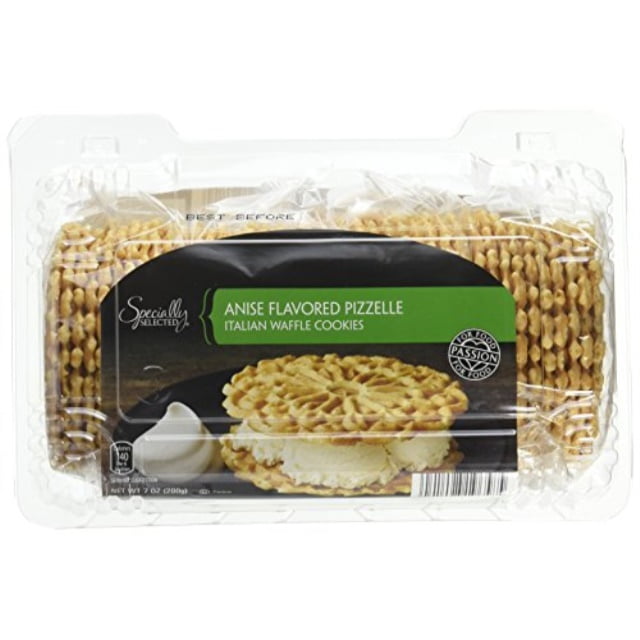 pizzelle italian waffle cookies anise flavor 7 oz package contains 4