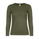 thumbnail image 1 of B&C - Camiseta deportiva de manga larga #E150 para mujer señora (Caqui Urbano), 1 of 3