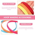thumbnail image 6 of 12 Pcs Hair Ties Bands Colored Plain Headbands for Crafts No Damage European American Miss, 6 of 6