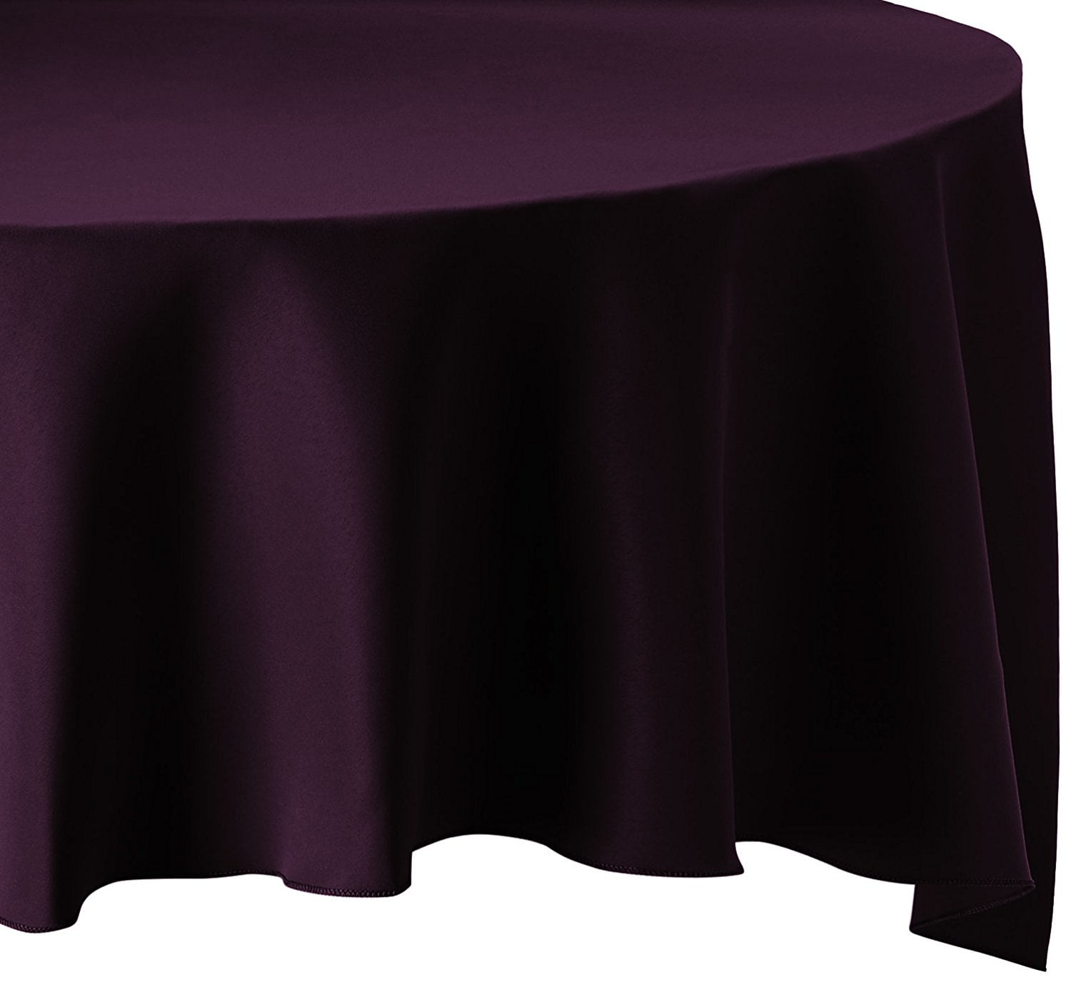 Polyester Seamless Tablecloth~Wedding~NEW Eggplant 120 in 