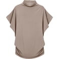thumbnail image 1 of LYANER - Blusa de verano de manga corta con volantes y cuello alto para mujer, 1 of 3