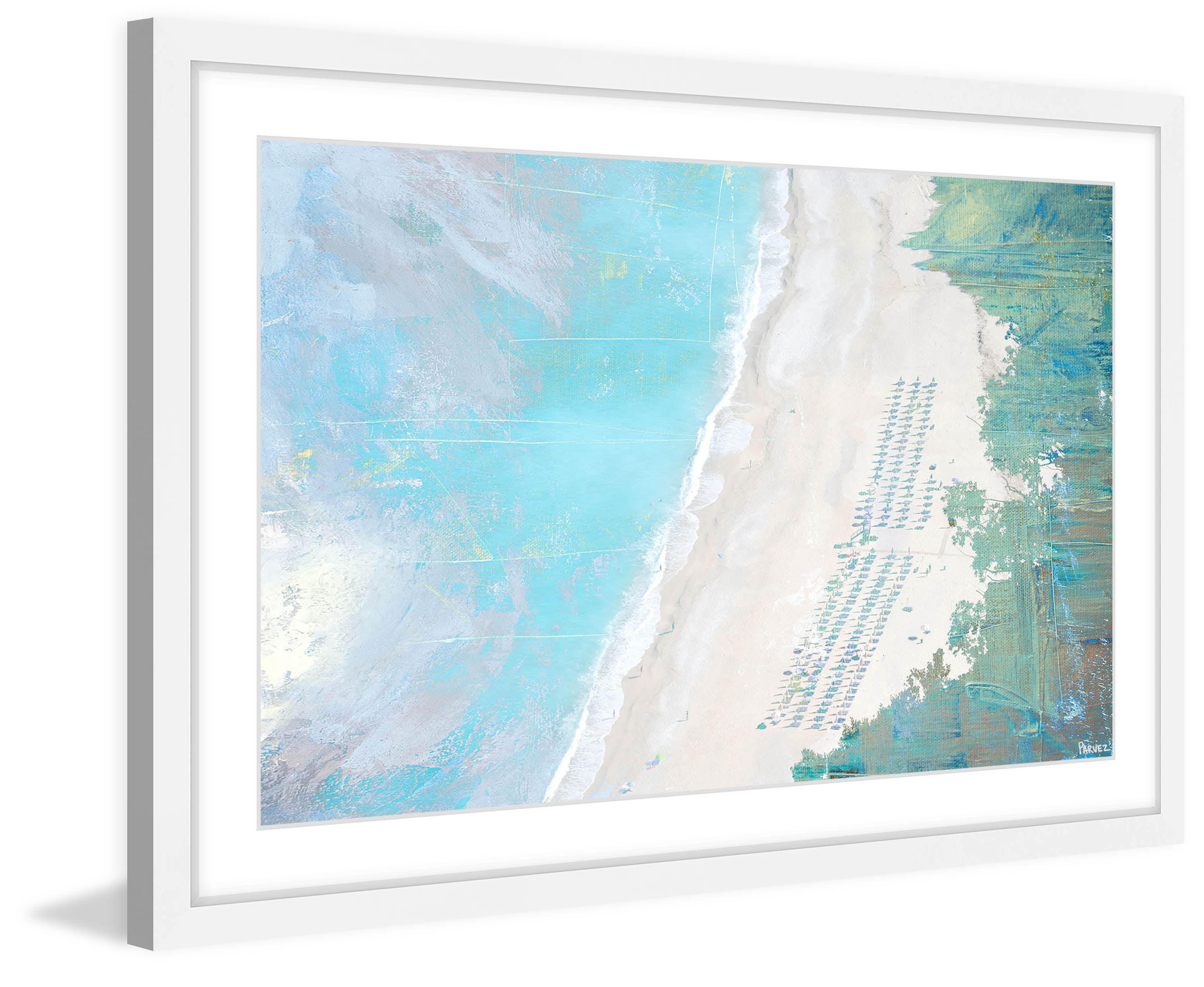 "Coastal Sand" Framed Painting Print