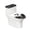 Melting Ghost, variant on HELLHERO Turkey and Corn Pattern Cozy - Fits All Toilet Shapes, Elastic Edge Toilet Lid Covers Set for Bathroom Home Comfort, Soft