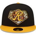 thumbnail image 2 of Men's New Era Black/Gold Rochester Red Wings Theme Night 59FIFTY Fitted Hat, 2 of 6
