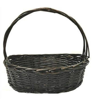 Oval Willow with Handle Basket
