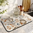 thumbnail image 3 of Efficient Coffee Drying Mat (19.5x12in) - Ultimate Absorbent Dish Drying Pad, Non-Slip Rubber Back - Perfect for Kitchen Counters, Stain-Resistant, Coffee Mat Diatom Mud for Effective Drying, 3 of 7