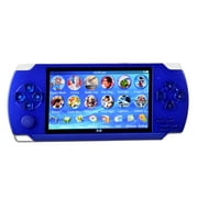 SeekFunning PSP High Definition Handheld Game Machine X6,8GB, 4.3 inch screen, With Camera Built-In Over 10000 Free Games (Blue )